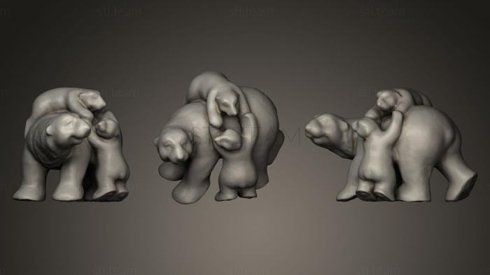 3D model Polar Bears_2 (STL)